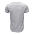 thumbnail image 4 of Hotian Mens Big & Tall Short Sleeve Linen Henley Shirt with Pocket Light Gray S (One Size Smaller), 4 of 4