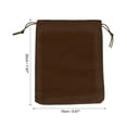thumbnail image 2 of Velvet Drawstring Bags 5.91x7.87 Inch Gift Bags Jewelry Pouches Brown 10Pcs, 2 of 6