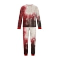 thumbnail image 4 of Kintue Matching Halloween Pajamas for Family, 2-Piece Long Sleeve Pj Set for Women Men, Festive Prints Family Pajamas Matching Sets, 4 of 5