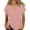 Pink, variant on Yigetop Criss Cross Tops for Women Womens Summer Tops Short Sleeve Shirts V Neck Tshirts Loose Casual Tunic Blouses Tees Tshirts Shirts for Women Navy XL