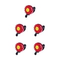 thumbnail image 3 of Eigraketly Bicicleta pequeña campana hierro plástico flor campana inteligente decorativa ciclismo alarma Type6 NO6, 3 of 6
