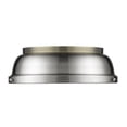 thumbnail image 2 of Duncan Flush Mount in Aged Brass with Pewter, 2 of 3