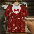 thumbnail image 2 of Tauxra T-Shirts Décontractés à Manches Courtes pour Femmes, Chandail à Col Rond Imprimé Coupe Ample, Ensemble de T-Shirts d'Été 2 Pcs pour Adultes, T-Shirt de Base Confortable pour Tous les Jours avec Couleurs Unies, 2 of 9