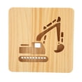 thumbnail image 1 of Luz de noche para niños, lámpara 3D de madera Digger D, luz de noche de madera, lámpara D de madera elaborada con cuidado, 1 of 12