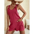 thumbnail image 3 of SIEANE Womens Jumpsuits Casual Summer Loose Fit Adjustable Straps Romper with Pockets S-XXL, 3 of 4