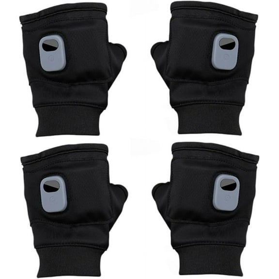 Heated Gloves for Women, Upgraded Smart Electric Fingerless Heated Gloves, Rechargeable Thermostatic Winter Hand Warmer for Work, Cycling, Skiing & Outdoor Snow