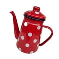 thumbnail image 4 of Cafetera esmaltada Soledad 1 l para el hogar Con tapa Calentador de agua leche, 4 of 10