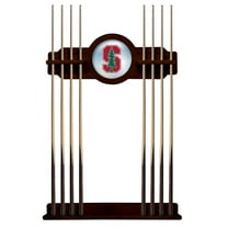 Stanford University Solid Wood Cue Rack with a English Tudor Finish