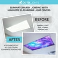 thumbnail image 4 of OCTO LIGHTS Magnetic Fluorescent Light Covers for Ceiling Lights Classroom Light Filters - Improve Focus, Eliminate Headaches & Eye Strain - Astronomy 024, 4 of 8