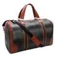 thumbnail image 2 of KINZIE | Leather Two-Tone Carry-All Tablet Duffel, 2 of 6