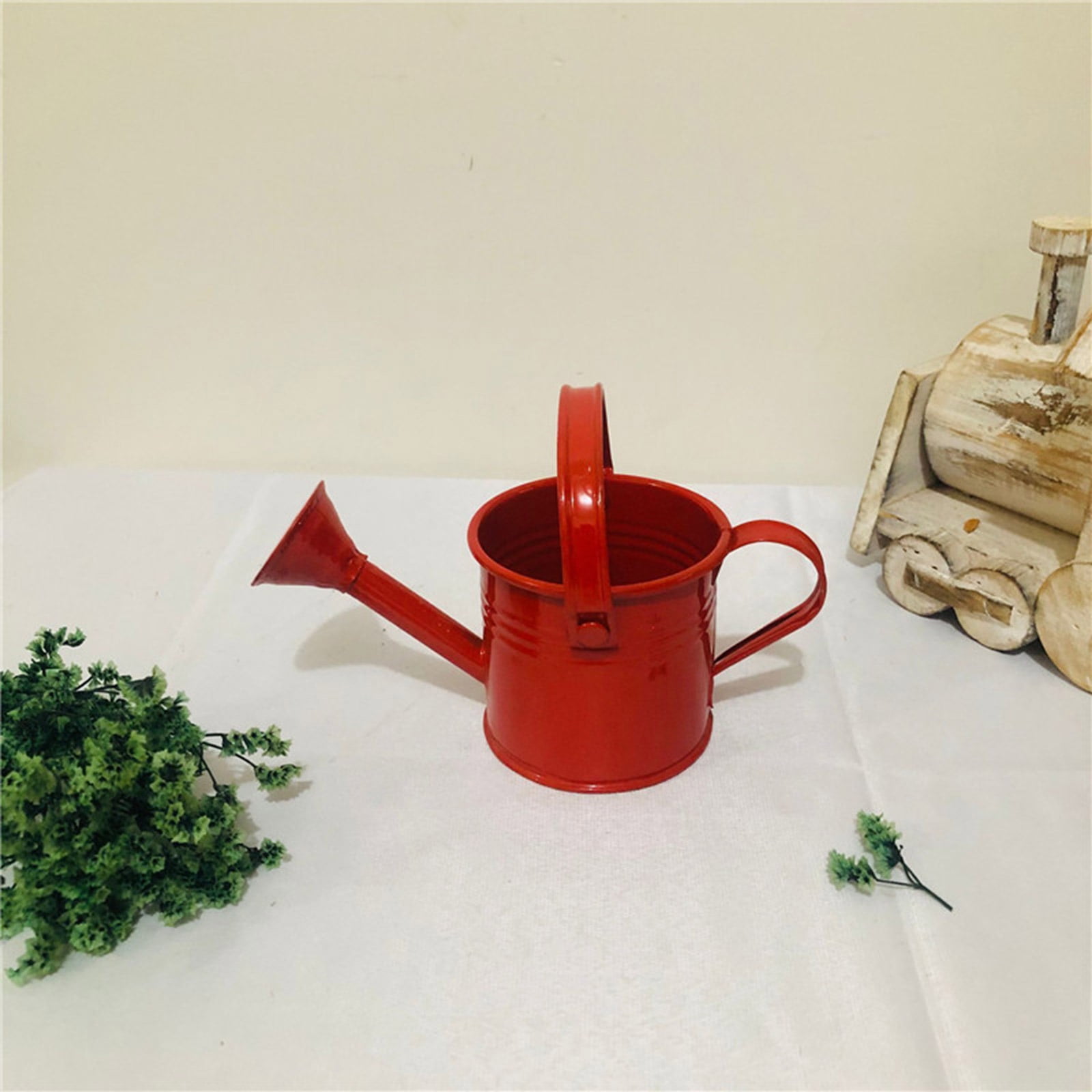 6 Piece Miniature Watering Cans With Reinforced Handle Leakproof Nozzle Weather Resistant Finish Ideal For Potted Plant