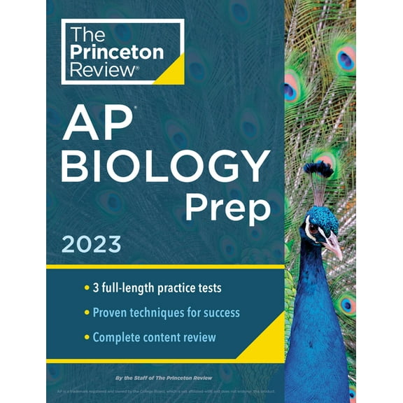 College Test Preparation: Princeton Review AP Biology Prep, 2023 : 3 Practice Tests   Complete Content Review   Strategies & Techniques (Paperback)