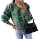 thumbnail image 3 of Suéteres Tipo Cárdigan de Punto Grueso para Mujer, Informales, Abiertos, con Botones, para Invierno, y Otoño Gris M, 3 of 10