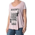 thumbnail image 3 of WILLIAM RAST Womens Pink Graphic Short Sleeve V Neck T-Shirt S, 3 of 4