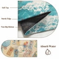 thumbnail image 6 of Summer Beach Time Area Rugs 5'x7', Washable Small Throw Rugs for Laundry Room Playroom, Ocean Waves Leisure Time Sandy Indoor Outdoor Rug Non-Slip Low Pile Carpet Runner Reversible Floor Mats, 6 of 8