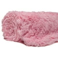 thumbnail image 4 of Chanasya 3-Piece Super Soft Shaggy Throw Blanket Pillow Cover Set - Chic Fuzzy Faux Fur Elegant Cozy Fleece Sherpa Throw (50"x65") & Two Throw Pillow Covers (18"x 18")- For Bed Couch Chair Sofa - Pink, 4 of 9