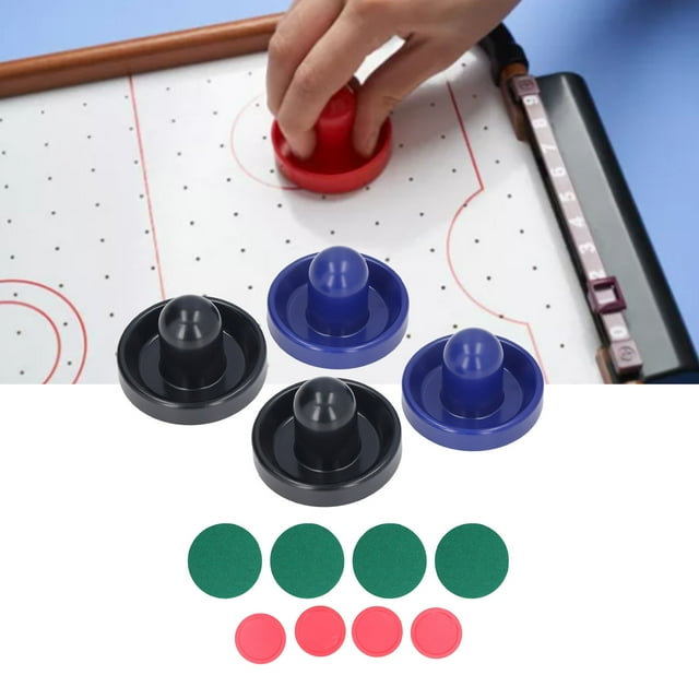 Trousse de Rondelle de Hockey à Air, Pousse-Raquettes à Air 12 Pcs Coussinet Épais Léger Durable pour Tables de Jeu Type A,Type B,Type C,Type D,Type E,Type F