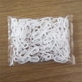 thumbnail image 1 of justharion 100pcs Plastique 6-Forme Crochets Rideaux Maison Salon Chambre Rideau Drapé Crochets de Suspension, 1 of 7