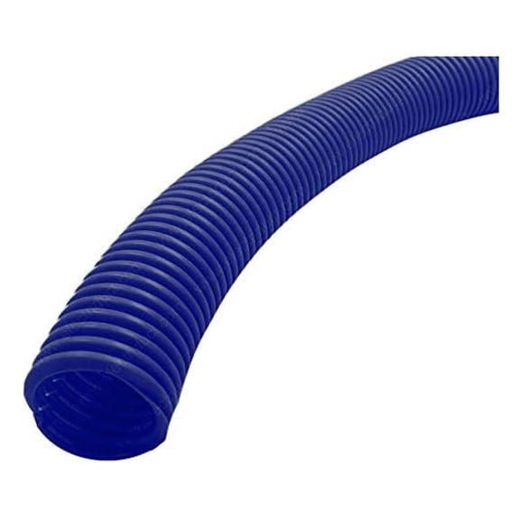 Split Wire Loom Tubing Polyethylene Corrugated Flexible Conduit - 1.5" Nominal Size - 10 Feet - Blue 1.5 Inch - 10 Feet