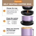thumbnail image 3 of Taza inteligente recargable con calentador Kepwam T1 de 470 ml, 3 of 9