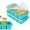Sky Blue, variant on Silicone Freezer Trays with Lids, Soup Container Style Ice Trays for Freezer - Leakproof, Dishwasher, Stackable, Ideal for Frozen Broth, Leftovers & Meal Prep, BPA Free, Green