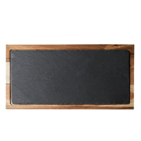 

Steak Wood Serving Tray Tableware Kitchen Accessory with Heating for Kitchen Household Banquet Housewarming Breakfast Rectangle
