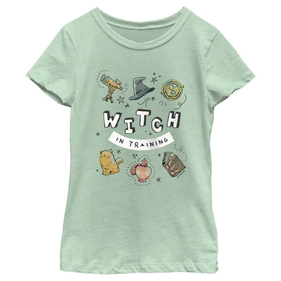 Girl's Harry Potter Witch in Training  Graphic Tee Mint X Small