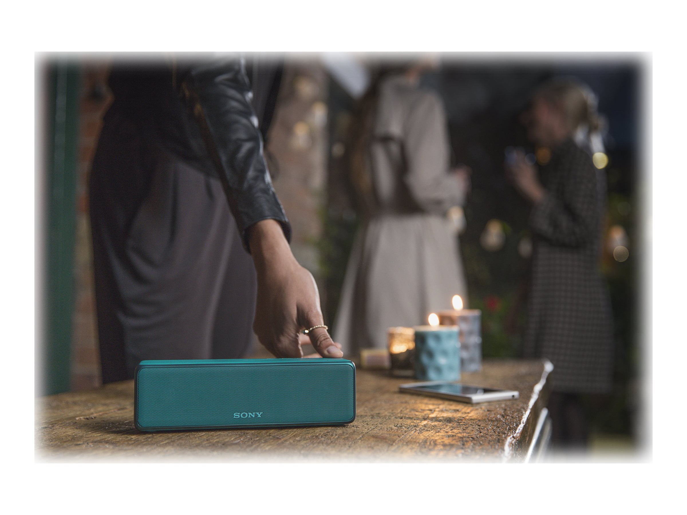 Sony h.ear go Portable Bluetooth Speaker, Viridian Blue, SRS-HG1