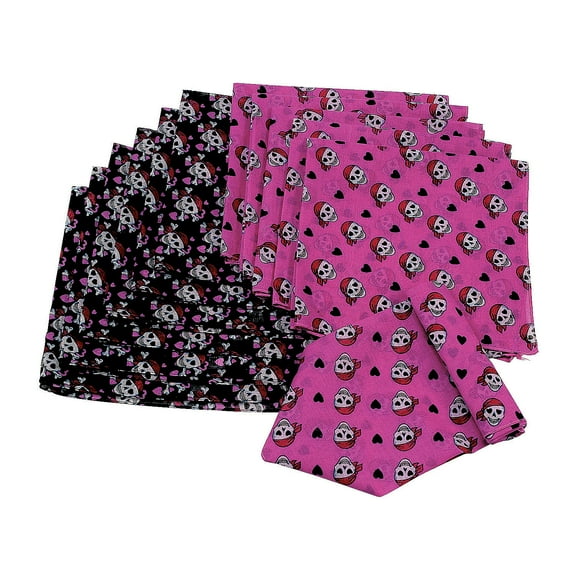 Pink Pirate Girl Bandana (Dz) - Party Wear - 12 Pieces
