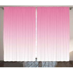 Ombre Curtains 2 Panels Set Dreamy Light Pink Waterfall Inspired