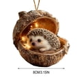 thumbnail image 3 of YOHAVEN Forest Animal Resin Ornaments Set With Mini Lights, Cute Hedgehog Raccoon And Friends In Acorn Homes, Hanging Christmas Tree Accents, Whimsical Holiday Décor Gift For Nature Lovers, 3 of 7