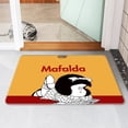 thumbnail image 2 of Felpudo para puerta de entrada, alfombra antideslizante y lavable para cocina, dormitorio, Kawaii, decoración de balcón para el hogar Fivean unisex, 2 of 2