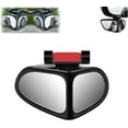thumbnail image 1 of HD Car Blind Spot Elimination Mirror,New Car Side Mirror Blindspot, 360° Rotatable Adjustable Rain/Fog Resistant Rear View, Wide-Angle Dual-View Auxiliary Side Blind Spot Mirrors (Black, Right), 1 of 8
