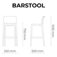 thumbnail image 3 of Banco De Barra Bar Moderno De Polipropileno Durable Lagoon  SENSILLA, 3 of 5