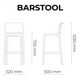 thumbnail image 3 of Banco De Barra Bar Moderno De Polipropileno Durable Lagoon  SENSILLA, 3 of 5