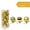 Gold/1.18in/24pcs/3 surface, variant on Christmas Tree Ornaments Set Shatterproof Holiday Ornaments Balls For Xmas Decorations(1.18"-2.36")