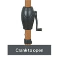 thumbnail image 5 of Better Homes & Gardens Premium 9' Tan Palm Print Market Patio Umbrella, Crank Lift, 3-Angle Tilt, 5 of 10