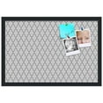 thumbnail image 2 of PinPix 24x16 Custom Cork Bulletin Board Quarterfoil Beige Poster Board Has a Fabric Style Canvas Finish, Framed in Quarterfoil Beige, by ArtToFrames (PinPix-584), 2 of 6