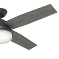 thumbnail image 2 of Hunter 52 inch Indoor Ceiling Fan with LED Light and Remote Control - Black Modern Ceiling Fan, Standard Mount, 4 Blades, For Bedroom, Living Room, or Kitchen - Dempsey 52388, Matte Black, 2 of 16