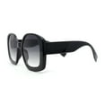 thumbnail image 3 of Womens Oversized Mod Butterfly Designer Fashion Plastic Sunglasses Black - Smoke, 3 of 4