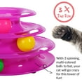 Pet Zone Busy Ball Three Tier Cat Tower Interactive Cat Toy