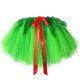 thumbnail image 4 of Falda tutú hawaiana para niñas con corona de flores, conjunto de tutú verde para niñas, falda de tul para fiestas en la playa, disfraz para bailar hula, 4 of 5