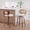 Beige, variant on Light Green Linen Upholstered Bar Stools Set of 2 - 26.00 in Seat Height for Kitchen Island