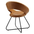 thumbnail image 4 of Modway Nouvelle Vegan Leather Dining Chair Set of 2 in Black Tan, 4 of 7