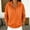 Orange, variant on Womens Sweatshirts Oversized Relaxed Fit Pullover Hoodies,Oversized Drop Shoulder Partial Snap Button Henley Neck Hooded Sweatshirt Jacket White L