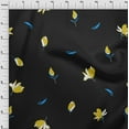 thumbnail image 4 of oneOone Cotton Poplin Yellow Fabric Floral Magnolia Dress Material Fabric Print Fabric By The Yard 56 Inch Wide, 4 of 4