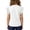 White, variant on Girls T Shirts with Flutter Sleeve, Short Sleeve Crew Neck Casual Kids Summer Tops Purple Size 9-10T