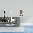 thumbnail image 2 of Estatua de alce, ciervo, jirafa de cerámica, caballero, figura decorativa elaborada con resina, ideal para sala de estar, dormitorio, oficina, mesa, e, 2 of 8