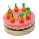 thumbnail image 4 of Pasteles De Fiesta De Cumpleaños,Tortas De Madera Para Fiesta De Cumpleaños 1 2 3 Años,Juego de comida de imitación,juguetes para cortar pasteles de cumpleaños,Juguetes de madera Alimentos, 4 of 9