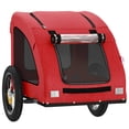 thumbnail image 3 of vidaXL Pet Bike Trailer Red Oxford Fabric and Iron, 3 of 5